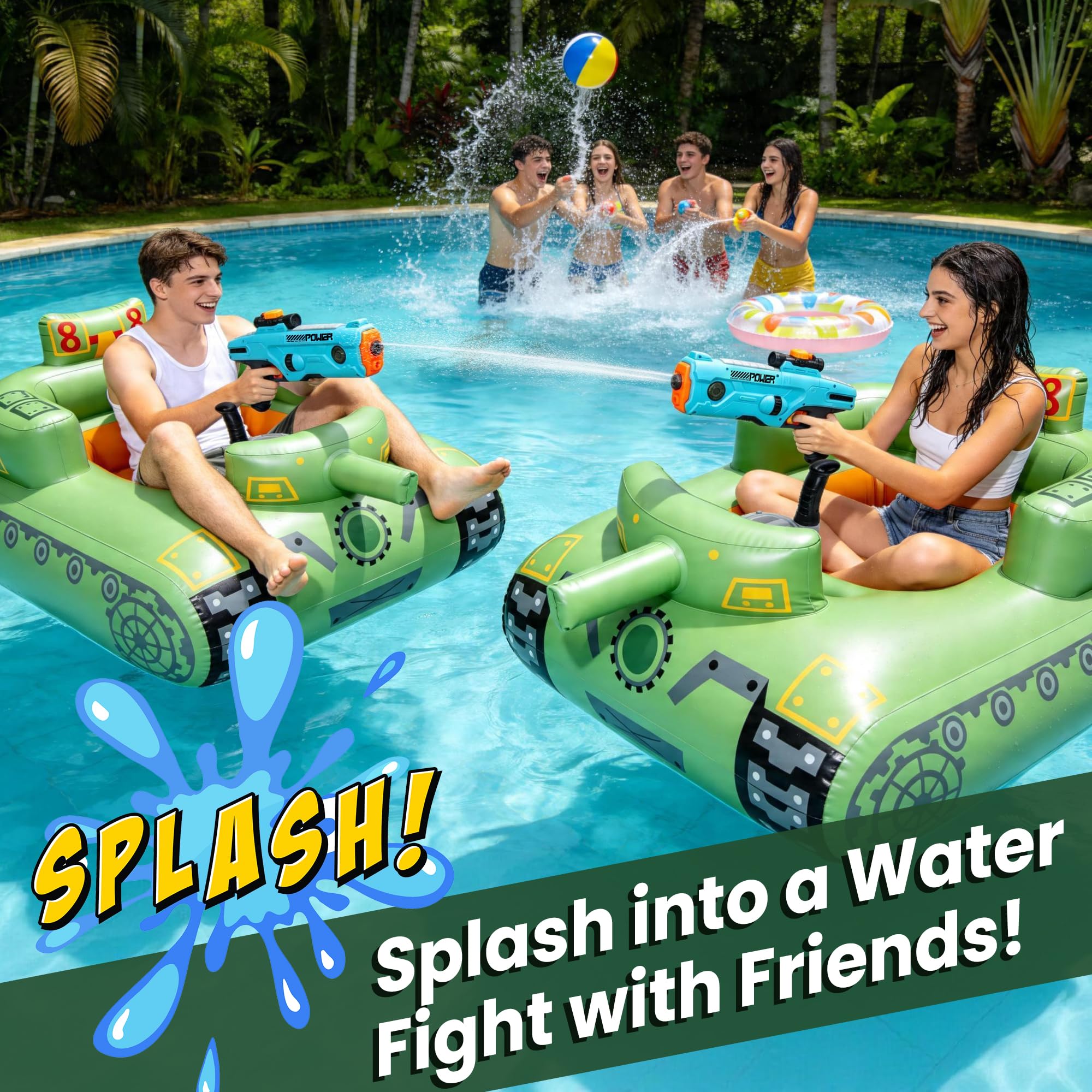 Rechargeable Motorized Inflatable Pool Lounger
