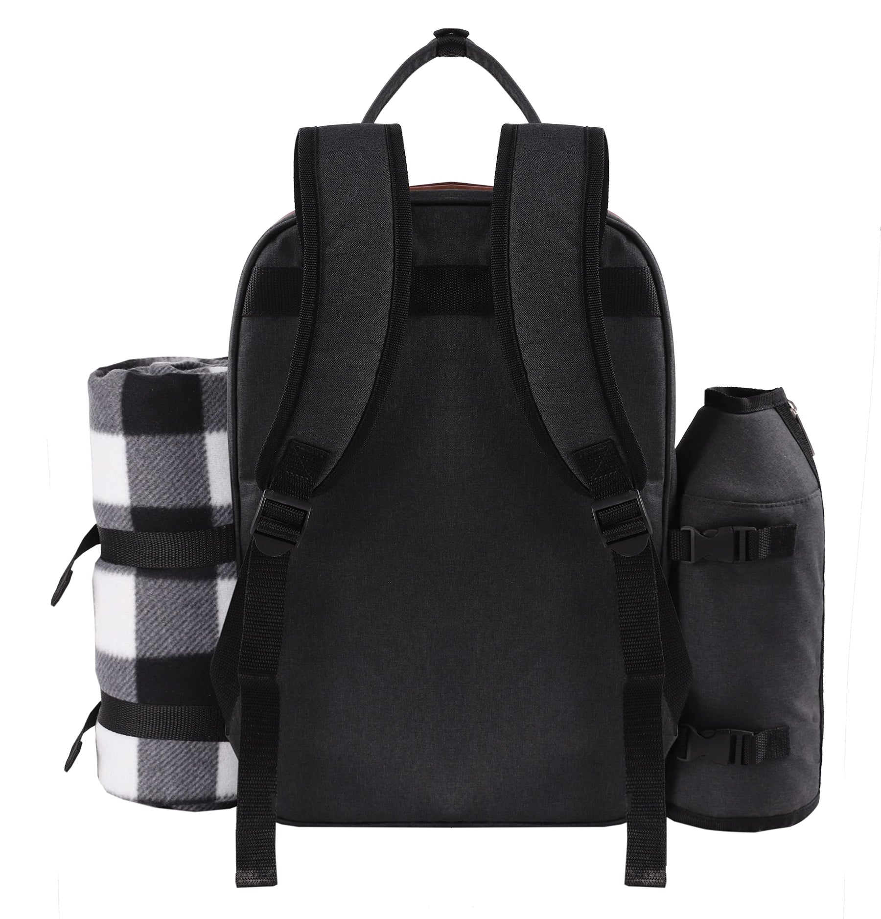 ALLCAMP Picnic Backpack with Blanket & Wine Holder