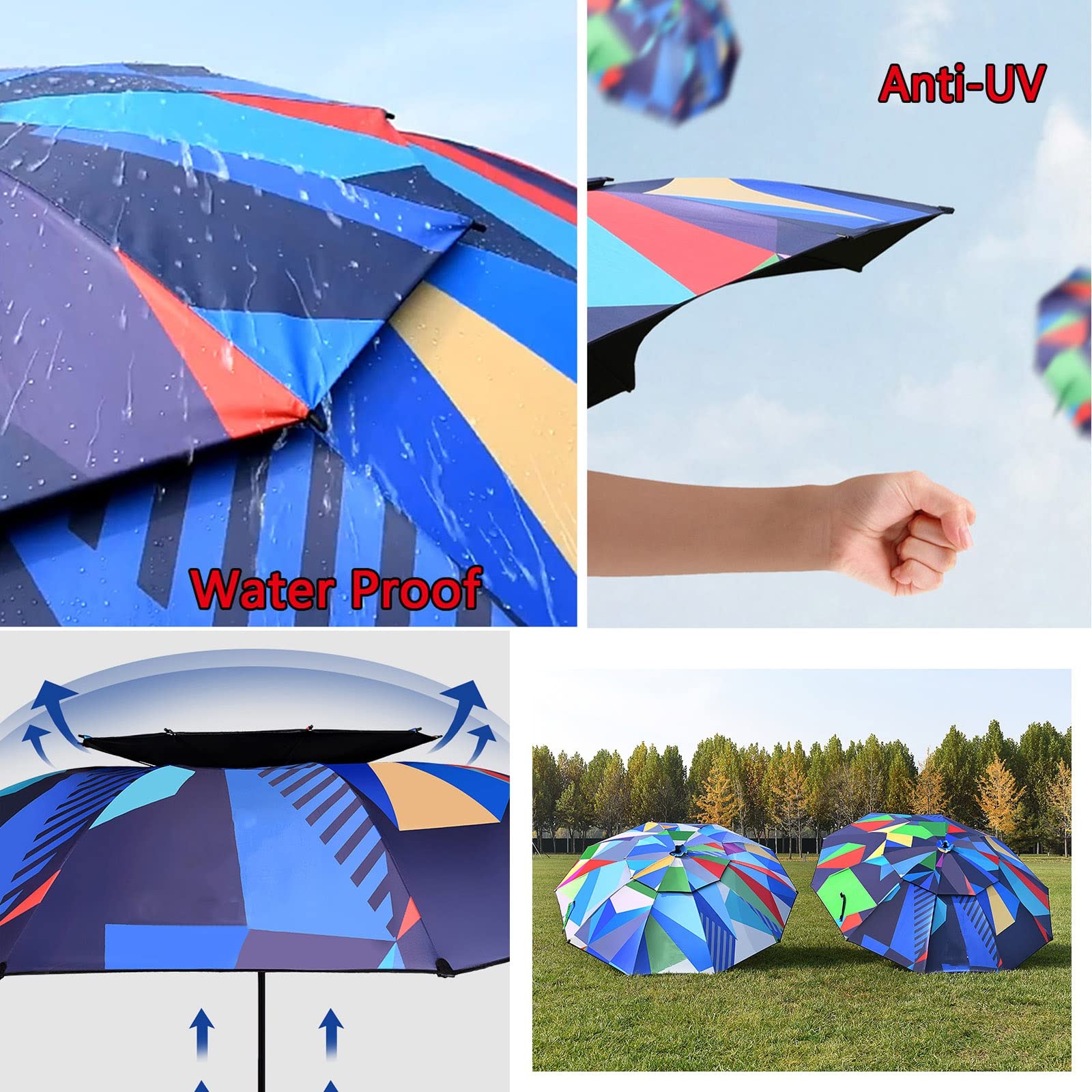 360° Rotating Outdoor Sunshade & Fishing Umbrella