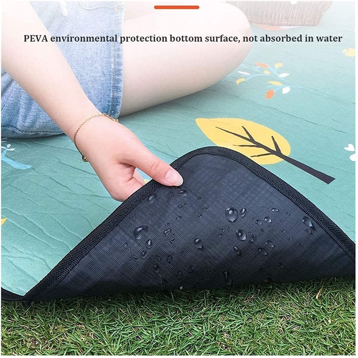 3-Layer Waterproof Foldable Picnic & Beach Blanket