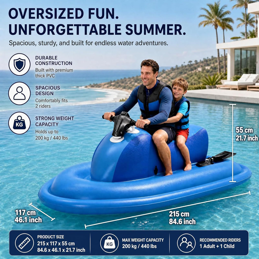 Motorized Seated Pool Jet Boat – 16Ah Water Thruster