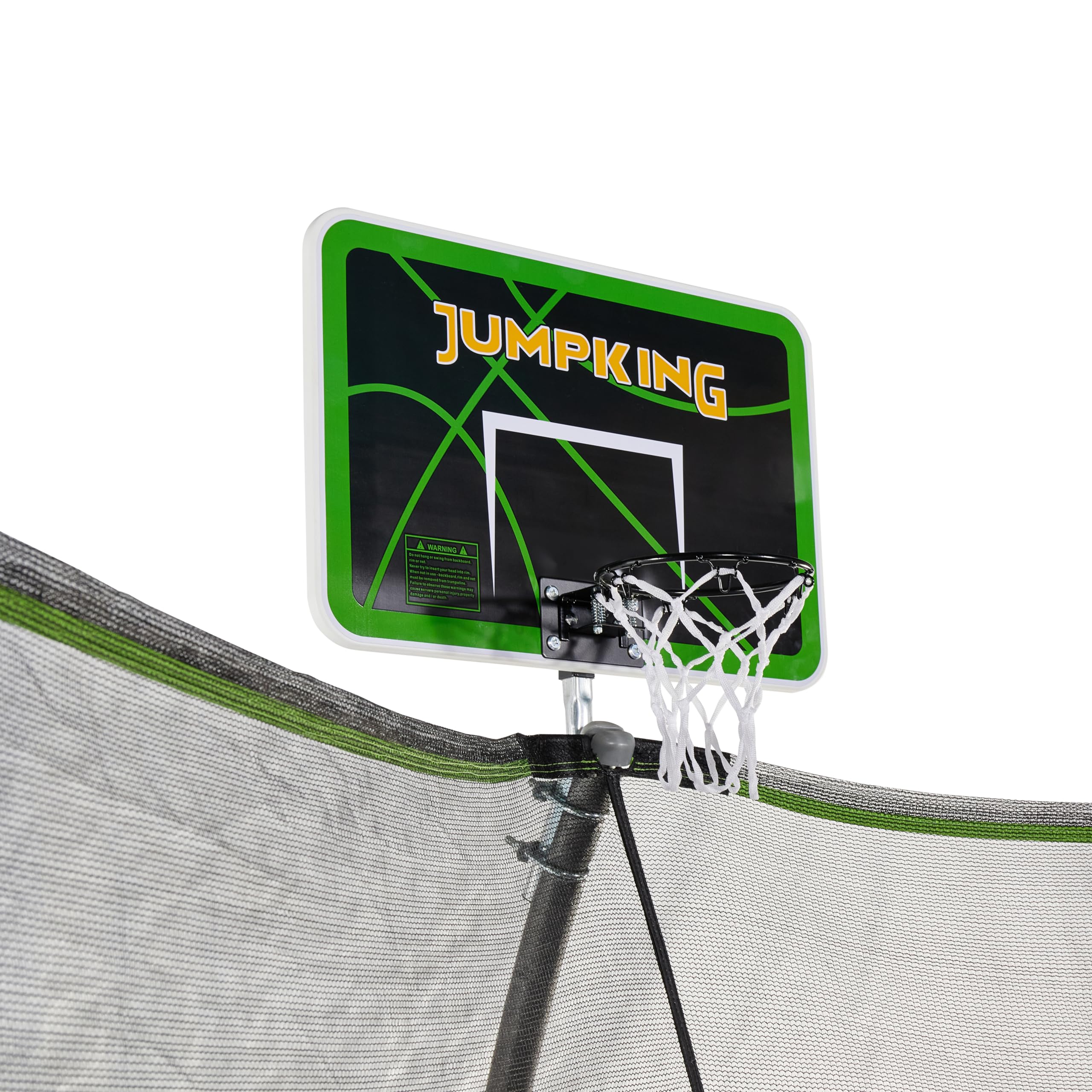 JumpKing Trampoline Breakaway Basketball Hoop Safety Enclosure Outdoor 15ft
